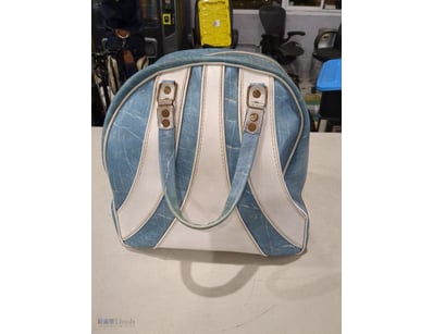 Vintage bowling bag and accessories set featuring ...
