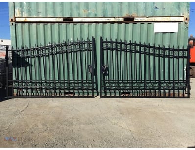 Set of 2 Unused Wrought Iron Style Gates,  Each ga...