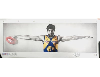 JOSH KENNEDY MINI WINGS PRINT FEATURING A FACSIMIL...