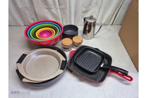 Mixed Kitchen Cookware and Dining Accessories