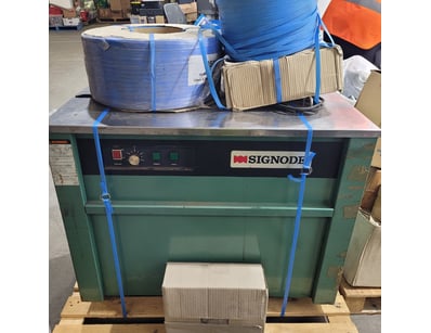 Signode Model MST strapping machine, manufactured ...