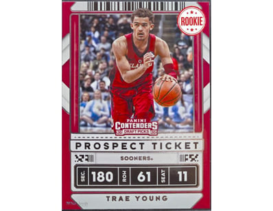 TRAE YOUNG ROOKIE - 2020 PANINI CONTENDERS DRAFT P...