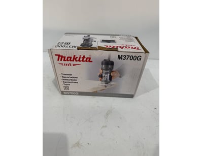 Makita M3700G compact electric trimmer/router in o...