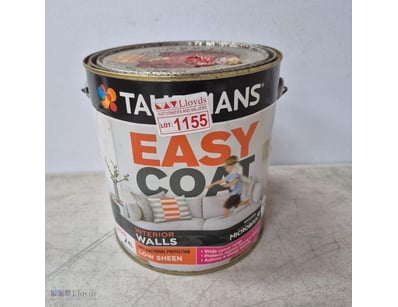 Paint, Taubmans, easy coat, hi chroma red, 4L tin ...