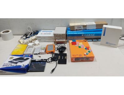 Assorted items including, Fortinet FortiGate 80F n...