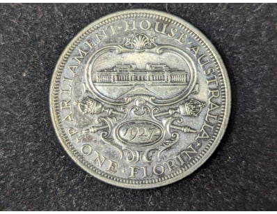 1927 AUSTRALIAN PARLIAMENT HOUSE FLORIN

Conditi...
