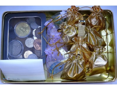 DECEASED ESTATE VINTAGE BOX OF ASSORTED ITEMS 

Co...