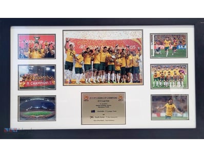 2015 AFC ASIAN CUP CHAMPIONS FRAMED MEMORABILIA - ...
