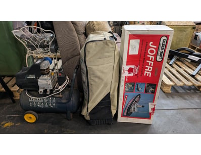 Assorted items Including, Compressor , Air Bed Fra...