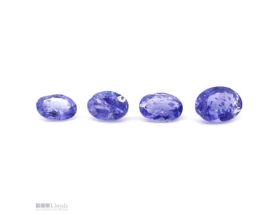 5.20CT TSW X 4, NATURAL TANZANITES     

Oval Cut,...