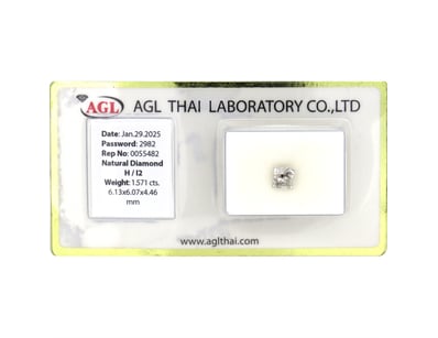 1.571CT CERTIFIED, NATURAL DIAMOND     

Princess ...