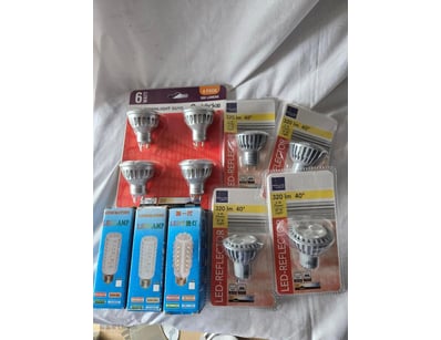 Mix Of A Varity Of Led Light Bulbs, 11 Pieces