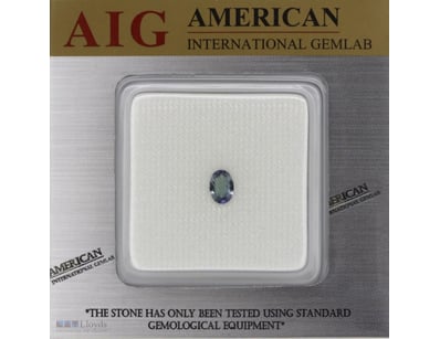 0.68CT CERTIFIED, NATURAL TANZANITE     

Oval Cut...