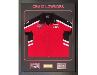 CRAIG LOWNDES PERSONALLY SIGNED REPLICA PIT SHIRT ...