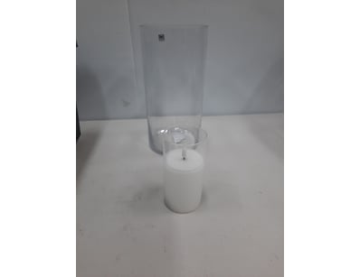 Battery operated candles in glass.

Quantity: 6...