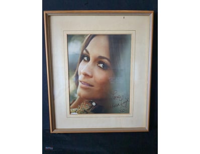 AUTOGRAPHED PHOTOGRAPH OF BARBARA LEIGH.

Item Siz...
