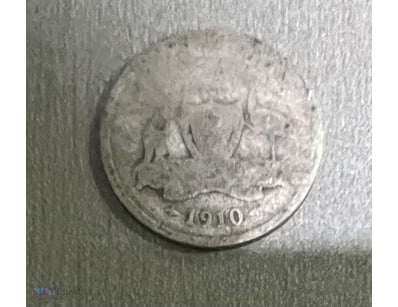 1910- AUSTRALIA SILVER 6 PENCE—SCARCE  



294216+...