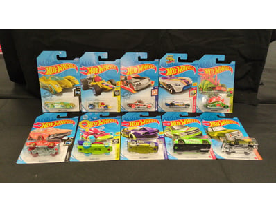 10X ASSORTED SILVER TREASURE HUNT HOT WHEELS INCLU...