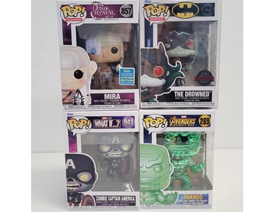 FUNKO POP VINYL FIGURE COLLECTION - FOUR BOXED COL...