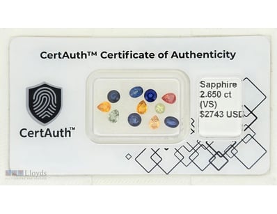 2.65CT NATURAL SAPPHIRE (CORUNDUM) PARCEL — MIXED ...