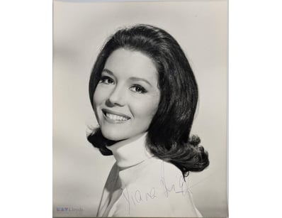 SIGNED DIANN RIGG PHOTOGRAPH WITH CERTIFICATE OF A...