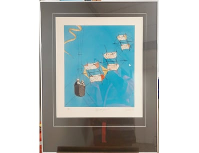 "SUSPENDED ASCENT" LIMITED EDITION PRINT BY O. NIL...