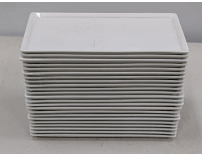 Collection of rectangle serving plates

