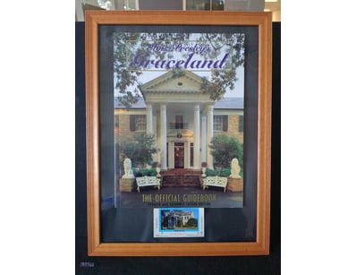 GRACELAND OFFICIAL GUIDEBOOK FRAMED DISPLAY WITH C...