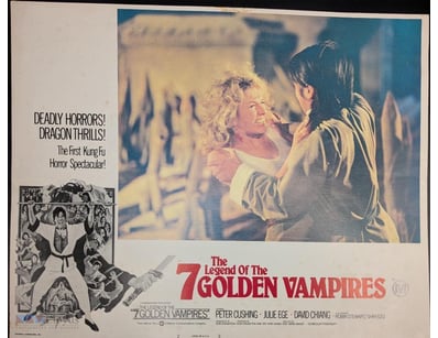 THE LEGEND OF THE 7 GOLDEN VAMPIRES ORIGINAL LOBBY...