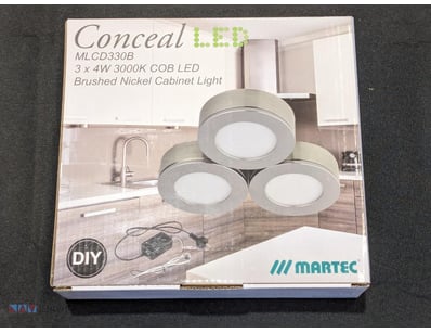 RRP $539.70 BULK LOT - QTY 6 Martec Conceal 4W LED...