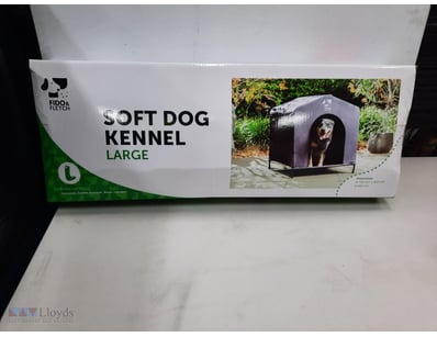 Fido & Fletch, soft dog kennel, large.

Dimensions...