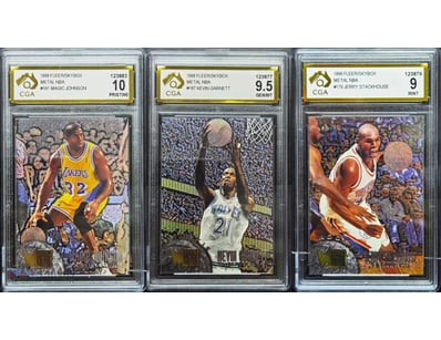 FLEER METAL MANIA!!! 1996 FLEER METAL CGA GRADED L...