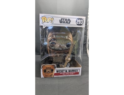 FUNKO POP! STAR WARS #293 WICKET W. WARRICK BOBBLE...