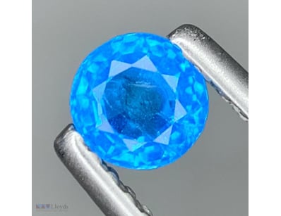 CERTIFIED 0.40CT NATURAL NEON APATITE – NEON BLUE ...