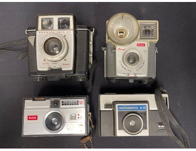 VINTAGE KODAK INSTANT CAMERA COLLECTION - FOUR MOD...