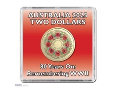$2 AUSTRALIA 2025 WWII 80TH ANNIVERSARY UNC  



2...