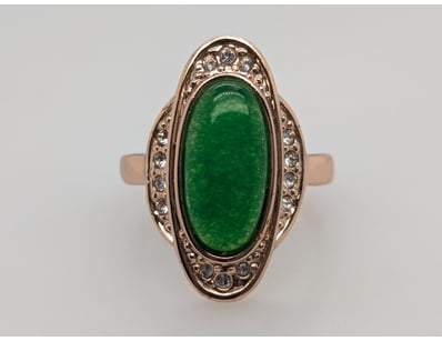 GOLD PLATED DYED QUARTZ & CZ RING


583010+274...