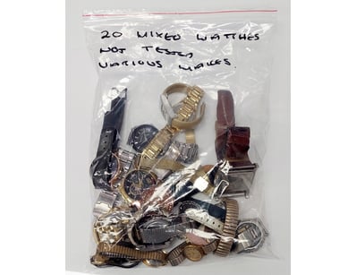COLLECTION OF 20 MIXED WATCHES AND WATCH PARTS - V...