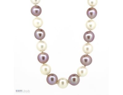 14K ROSE GOLD, WHITE CULTURED FRESHWATER PEARL/PIN...