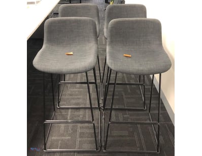 Tall Chairs, Grey. Qty 4