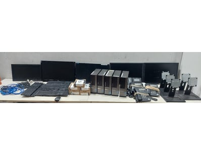 Office Equipment Lot, includes monitors,keyboards ...