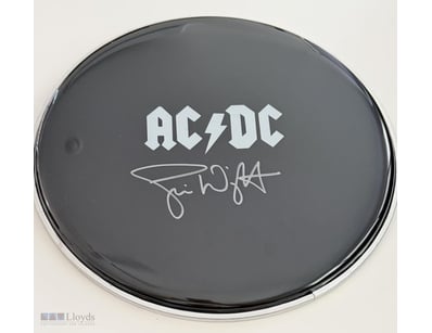 SIMON WRIGHT SIGNED AC/DC DRUMHEAD

Simon Wright P...