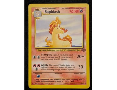 RAPIDASH POKÉMON TRADING CARD - BASE SET #44/64
...