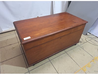 Storage Chest On Wheels, Timber Style, Brown Finis...