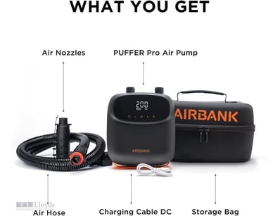 RRP $289 Airbank The Puffer Pro SUP Air Pump - Bla...