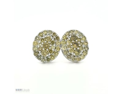 9CT YELLOW GOLD FANCY YELLOW AND CHAMPAGNE BROWN D...