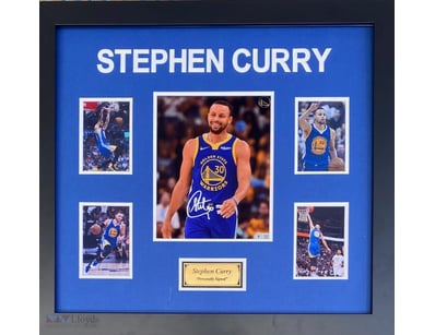 STEPHEN CURRY PERSOANLLY SIGNED 10" X 8" PHOTOGRAP...
