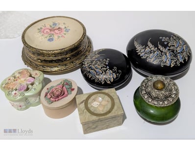 ASSORTED TRINKET BOXES, QTY OF 7

Including Lacque...