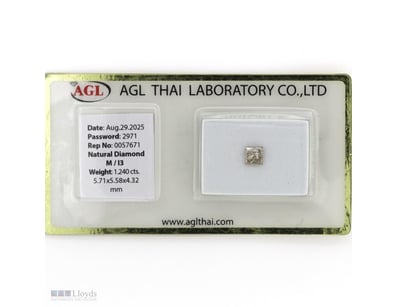 1.24CT CERTIFIED, NATURAL DIAMOND     

Princess C...