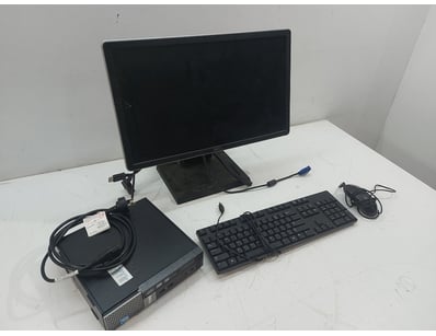 Complete desktop computer setup comprising Dell mo...